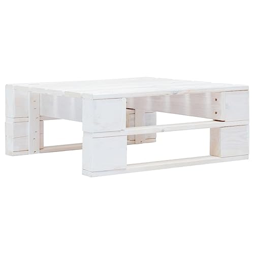 Mesa de Centro VidaXL | 80x40x45cm - Branco vidaXL - Móveis de exterior - 80x40x45cm, branco