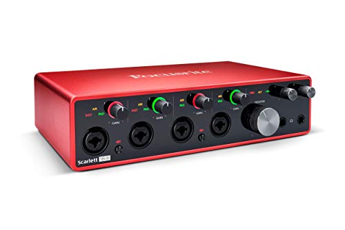 Interface Áudio FOCAL-SCARLETTE 18I8 (2 Entradas - 4 Saídas) Focusrite - Acessórios de áudio - interface áudio, focal-scarlette 18i8, 2 entradas, 4 saídas