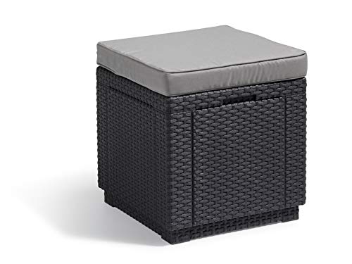 Poltrona de Jardim ALLIBERT Cube Cinzento Allibert - Móveis de exterior - poltrona, jardim, cinzento