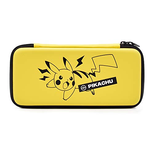 Capa Nintendo Switch Pikachu Embossado Preto Hori - Acessórios para console de jogo portátil - pikachu, embossado, preto, resistente