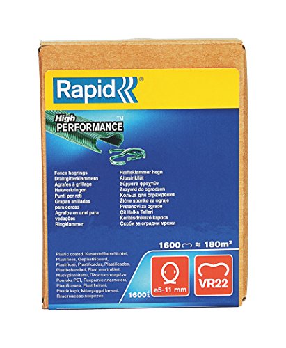 Pack de 1600 Agrafos RAPID 40108811 (Verde) Rapid - Acessórios para cercas e portões - 1600 agrafos, verde