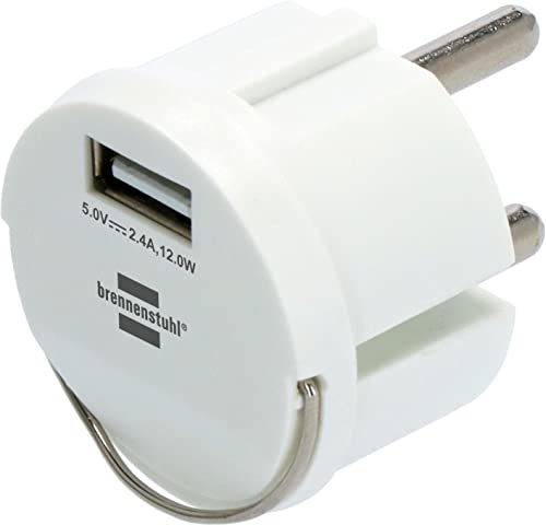 Adaptador de Energia BRENNENSTUHL USB Socket Adapter Brennenstuhl - Tomadas e soquetes de energia - usb, 1m, Type-A, metal