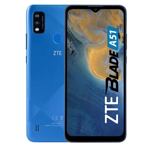 Smartphone ZTE Blade A51 (6.52'' - 2 GB - 32 GB - Azul) ZTE - Telemóveis - 6.52", 2GB, 32GB, android 11.0