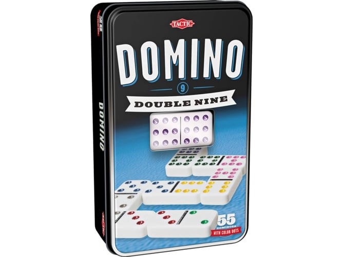 Jogo de Tabuleiro GOLIATH Domino Double 9 (Idade Mínima Recomendada: 8 anos) Tactic - Jogos - domino, double 9, idade mínima: 8 anos