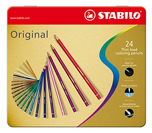 Lápis de Cor STAEDTLER Original (Multicor) Stabilo - Lápis - multicor, traço médio, duráveis