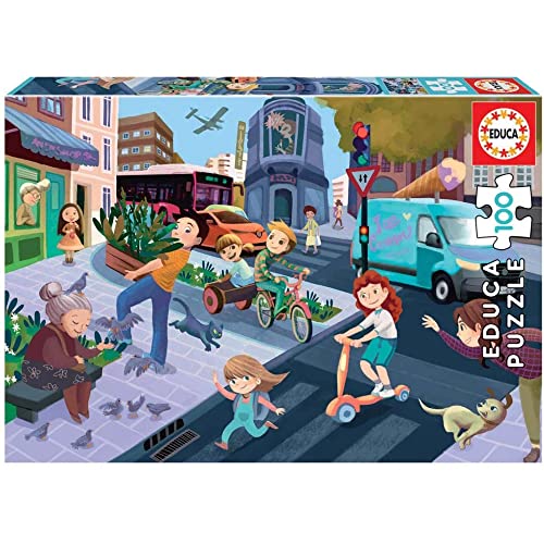 Puzzle EDUCA BORRAS City Life (Idade Mínima: 12 Anos - 100 Peças) Educa Borrás - Quebra-cabeças - puzzle, educa borrás, city life, 100 peças, idade mínima 12 anos