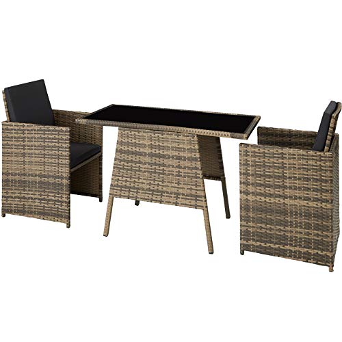 Conjunto de Móveis de Jardim TECTAKE 403733 (Castanho) TecTake - Móveis de exterior - conjunto, móveis, jardim, castanho