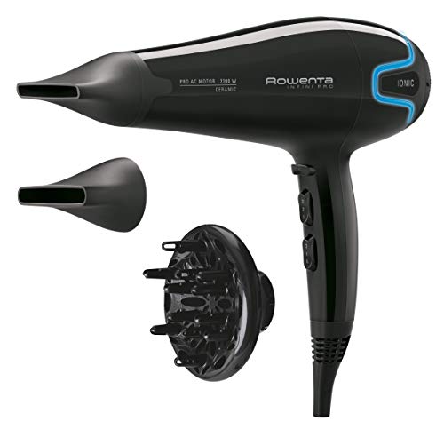 Secador de Cabelo ROWENTA CV8722E0 (2200 W - 3 níveis de temperatura) Rowenta - Secadores de cabelo - 2200 W, temperatura ajustável, 2 níveis de velocidade, preto azul