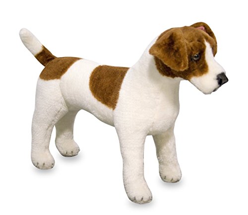 Peluche MELISSA & DOUG Jack Russell Terrier Dog Giant Melissa & Doug - Brinquedos - peluche, jack russell terrier, gigante, 37cm, pêlo branco e preto