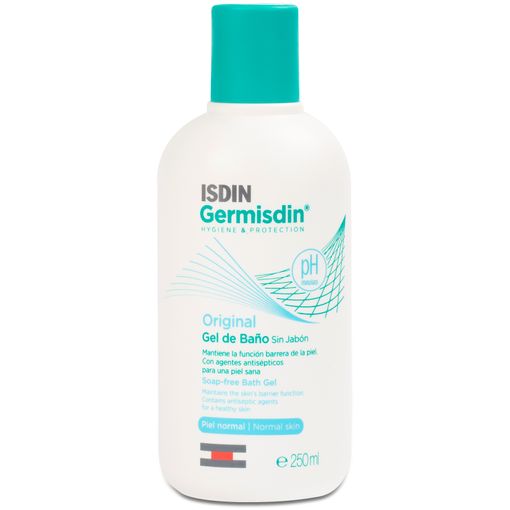 Gel de Banho ISDIN GERMISDIN Original (250ml) Isdin - Gel de banho - 250ml, pH fisiológico, dermatologicamente testado, pele normal