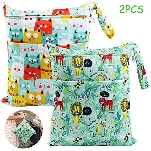 Saco de Fraldas BALLYRY 2 Unidades (Verde) Ballery - Sacos molhados para fraldas - fraldas, verde, 2 unidades