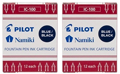 Caneta de Tinta Permanente PILOT Namiki Azul e Preto Pilot - Tinta e recargas de caneta - tinta permanente, ponta 0,5 mm, duração ilimitada, base água
