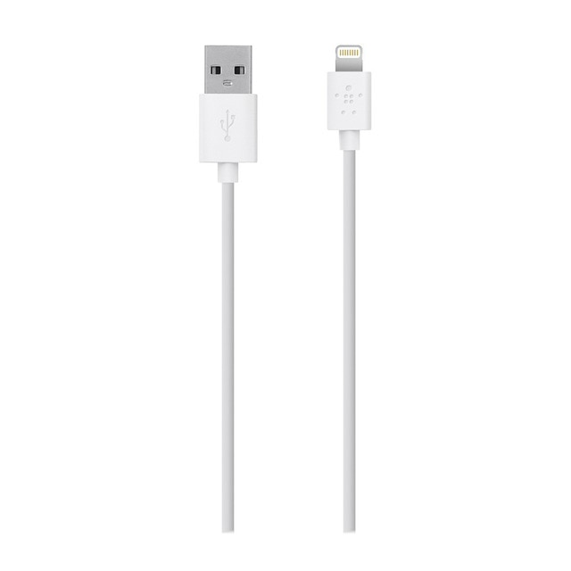 Cabo de Dados BELKIN (Lightning - USB A - 1.2 m - Branco) Belkin - Cabos de armazenamento e transferência de dados - lightning, usb a, 1.2 m, branco