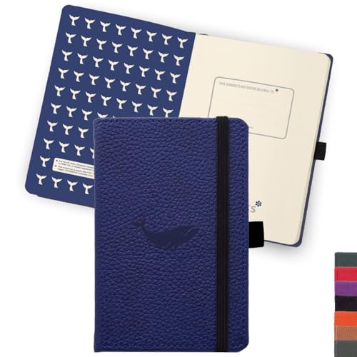 Caderno DINOBATS Bolso (Azul - Polipropileno - A6) Dingbats Notebooks Ltd - Calendários, organizadores e planejadores - polipropileno, resistente, páginas amarelas, bolsa interna