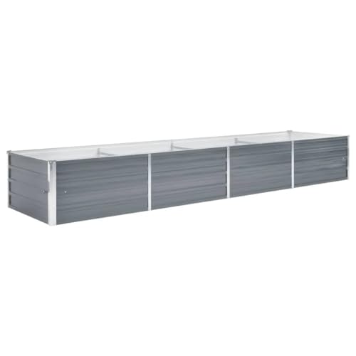 Vaso de Plantas VIDAXL (Cinzento - Aço - 32 x 8 x 4.5 cm) vidaXL - Móveis de exterior - aço, 32x8x4.5 cm, cinzento