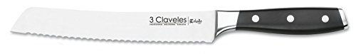 Faca de Cozinha TOLEDO Toledo (Longo - Aço Inoxidável) 3 Claveles - Facas de cozinha - aço inoxidável, 20 cm, longo