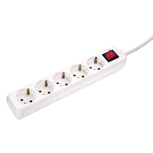 Extensão Elétrica SCHWABE 5 tomadas Branco as - Schwabe - Fios e cabos elétricos - tomadas, branco