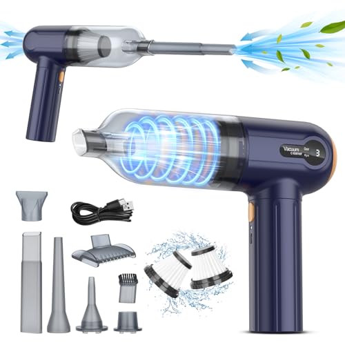 Mini Aspirador de Carro 4 em 1 com Ecrã LED Tiazhan - Aspiradores - mini, aspirador, carro, 4 em 1, ecrã LED