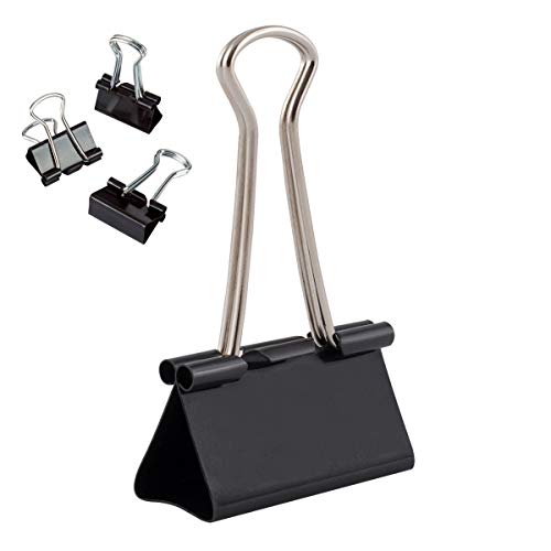 D.RECT Lot de 12 pinças para documentos 41 mm (Classificação e Arquivo) Marque generique - Clipes de papel e grampos - elasticidade, 42 mm, durável, resistente