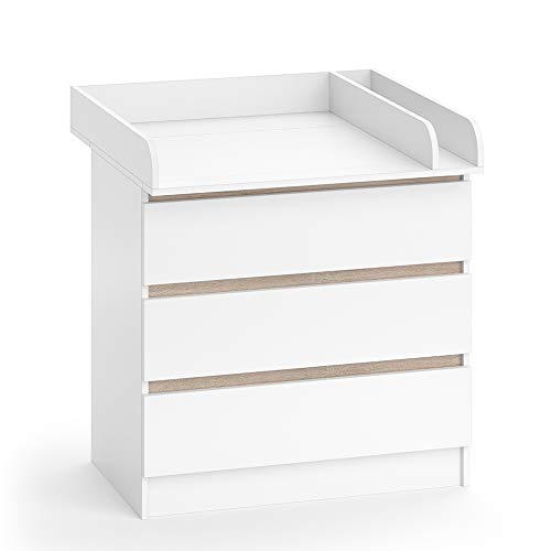 Cama de Madeira VICTORINOX Emma (Branco - 87x87x80cm) Oskar - Móveis para bebês e crianças pequenas - madeira, branco, 87x87x80cm