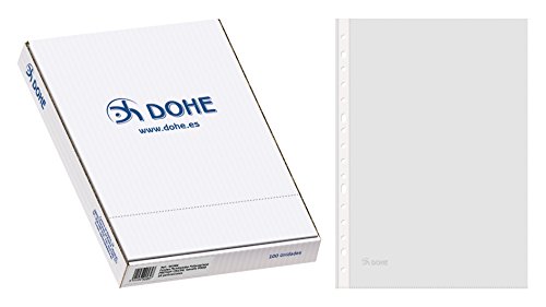 Pack 100 Fundas Multitaladro Folio Cristal DOHE DOHE - Papel de impressora e copiadora - multitaladro, folio cristal, pack 100