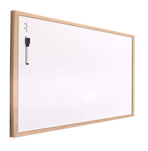 Quadro Branco HANSEL HOME Madeira (Branco - Magnésio - 30x40cm) H HANSEL HOME - Quadros brancos de apagar a seco - madeira, magnésio, 30x40cm