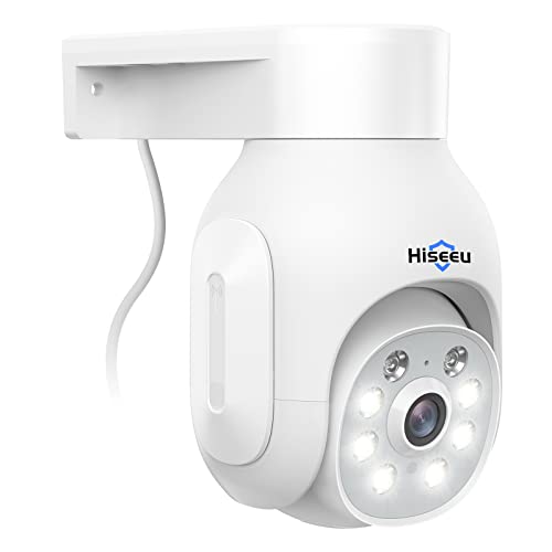 Câmara de segurança HISEEU 2K | Branco (Domótica) Hiseeu - Câmeras de vigilância - 2k, hd, visão noturna, cmos