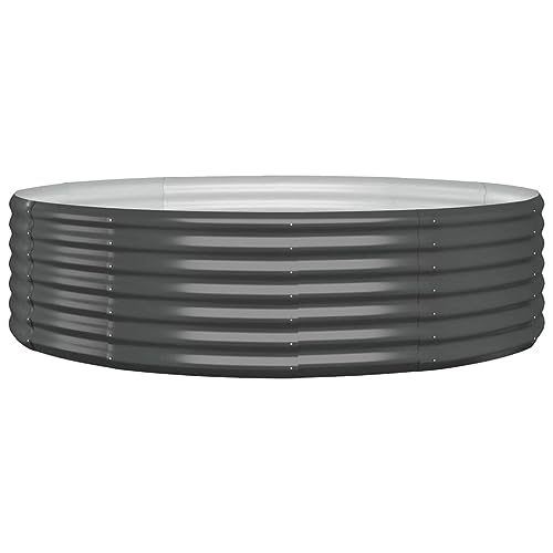 Vaso de Arranhador VidaXL | Aço com revestimento de pó antracite | 140 x 140 x 36 cm vidaXL - Móveis de exterior - aço, revestimento antracite, 140x140x36 cm