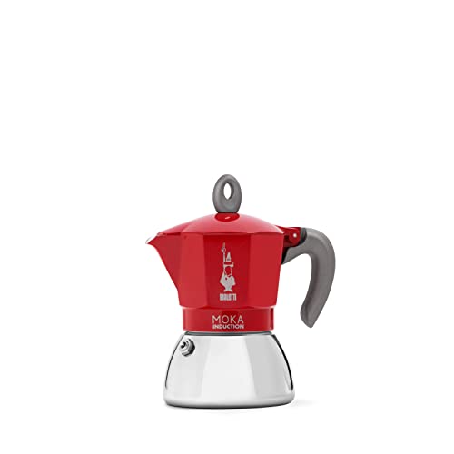 Máquina de Café BIALETTI Moka Induction Vermelho Bialetti - Cafeteiras elétricas e de fogão - indução, vermelho, alumínio, ergonômico