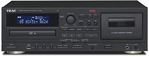 Gravador de Cassete TEAC AD-RW900-B Preto TEAC Spain - Áudio - preto, usb, cabo elétrico