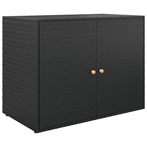 Armário VidaXL | 100 x 55.5 x 80 cm - Preto vidaXL - Construção - 100 x 55.5 x 80 cm, 2 portas, porta de vidro, resistente à água