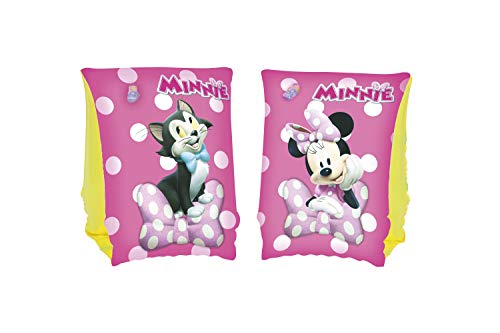 Flutuadores para Piscinas e Praias BESTWAY 91038 Bestway - Acessórios de natação infantil - vinil resistente, válvulas de segurança, design Minnie Mouse, 25 x 15 cm