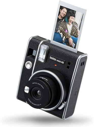 Máquina Fotográfica Instantânea FUJIFILM Instax Mini 40 (Preto - Li-Ion - 62 x 46 mm) Fujifilm - Câmeras de filme - fujifilm, instax mini 40, preto, Li-Ion, 62x46 mm