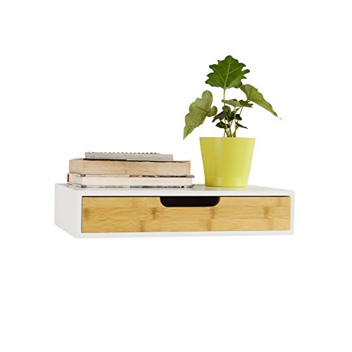 Prateleira de Arrumação SOBUY FRG92-WN (MDF e Melamina - 45x20x100 cm) sobuy - Prateleiras de parede e ledges - mudança, melamina, 45x20x100 cm
