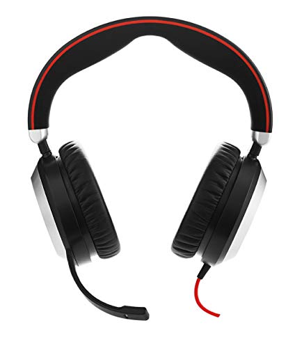 Auscultadores Jabra Evolve 80 MS Duo USB | Preto Jabra - Fones de ouvido e headsets - cancelamento de ruído, usb 2.0, binaural, MS Office, skype