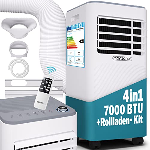 Ar Condicionado Portátil MONZANA AC-1076 (18 m² - 2800 Frig/h - Branco) Monzana - Resfriadores evaporativos - 18 m², 2800 frig/h, 780 w, 55 db