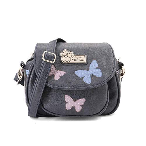 Bolsa de Ombro DISFRAZZES Bandoleira Minnie Mouse Azul (18 x 7 x 25 cm) KARACTERMANIA - Bolsas - bolsa ombro, minnie mouse, azul, fecho magnético, correia ajustável