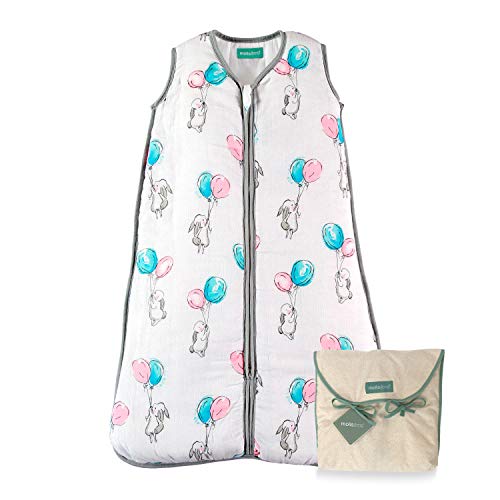 Saco de Dormir MOLIS&CO Muselinha Premium Conejo e Balões Molis Projects, SL. - Roupa de dormir para bebês e crianças pequenas - muselinha, premium, conejo, balões