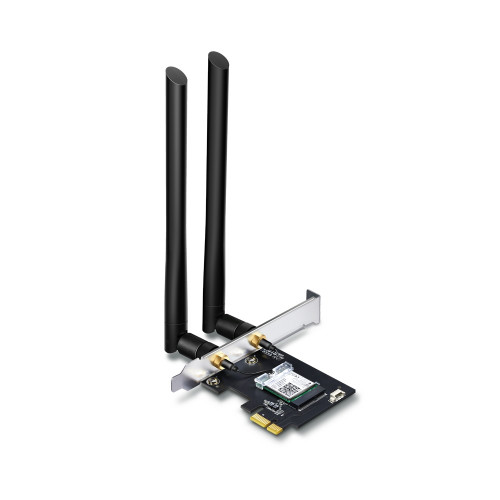 Placa de rede tp-link archer t5e wlan/bluetooth 867 mbit/s interno TP-Link - Placas e adaptadores de rede - wlan, bluetooth, 867 mbps, interno
