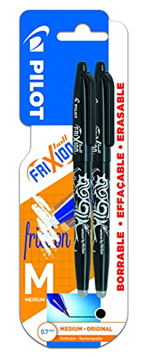 Esferográfica de Tinta Permanente PILOT Frixion Ball Preto (0.7 mm) Pilot - Canetas - tinta permanente, 0.7 mm, borrável por fricção