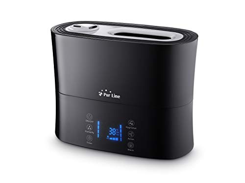 Humidificador PURLINE Hydro 14 (Capacidade de extração: 14 L/dia) PURLINE - Umidificadores - 14 l/dia, temperatura ajustável, desempenho de humidade, preto