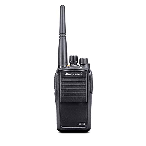 Walkie-Talkie MIDLAND G15 Pro (8 Canais - Até 12 Km - Até 14h - Preto) Midland - Rádios bidirecionais - 8 canais, 12 km, bateria recarregável, ip67