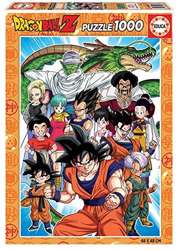 Puzzle EDUCA Dragon Ball (Idade Mínima Recomendada: 8 anos) EDUCA - Quebra-cabeças - puzzle, educa, dragon ball, 1000 peças, fixação, corda