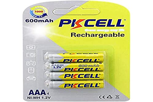 Pilhas Recarregáveis PKCELL AA (600mAh) PKCELL - Baterias - 600mAh, aa, 1200 mAh, 12V
