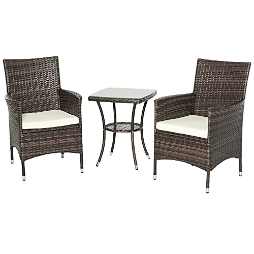 Conjunto de Jardim Outsunny | Castanho - Conjunto de Jardim (Castanho) Outsunny - Conjuntos de móveis de exterior - conjunto, jardim, castanho