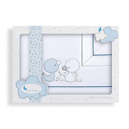 Lençol de Cama LUXURIOUS Patrão Azul (60 x 120 cm) Various - Lençóis - luxuoso, patrão azul, 60x120 cm