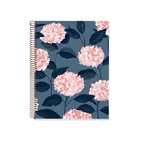 Caderno SPIRAL NOTEBOOK HORTENSIAS (A4 - 21x29.7cm) Miquel Rius - Cadernos e bloco de notas - hortênsias, a4, 21x29.7cm, margens coloridas