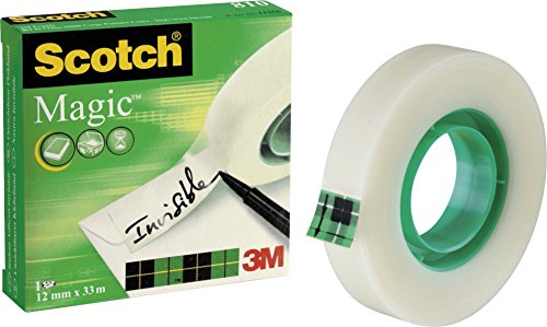 Fita Adesiva SCOTCH Magic Invisible 12Mm X 33M Scotch - Fitas adesivas de escritório - fita adesiva, scotch magic, invisible, 12mm x 33m