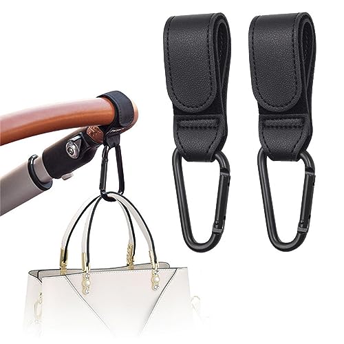 Conjunto 2 Ganchos Carrinho Bebé Preto RUOJLING - Móveis para bebês e crianças pequenas - 2 ganchos, carrinho bebé, preto, metal