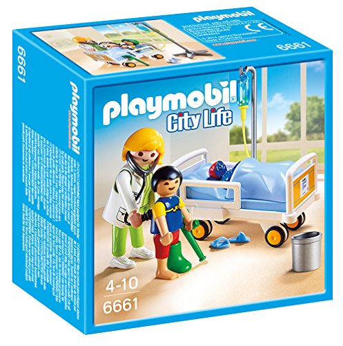 Playmobil City Life 6661 Sala de estar com médico (Jogos de Construção) PLAYMOBIL - Conjuntos de brinquedos - médico, enfermeira, consultório, sala de espera